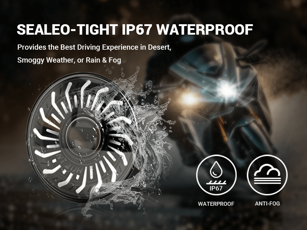 5.75'' RGB LED headlight for Harley Dyna and Sportster