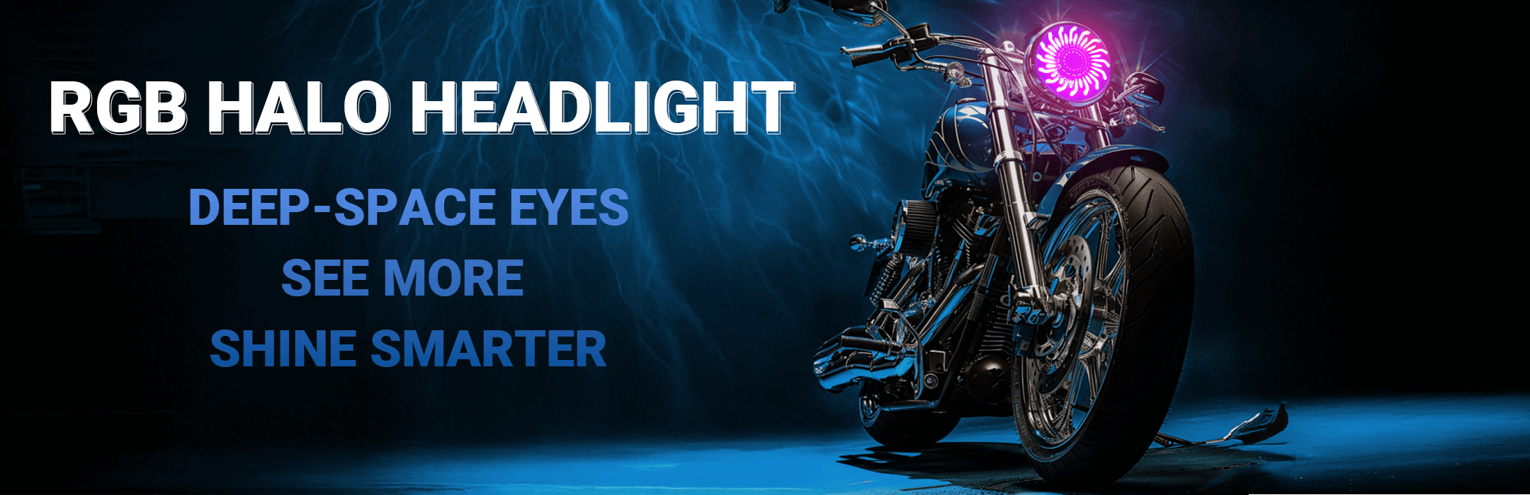 5.75'' RGB LED headlight for Harley Dyna and Sportster