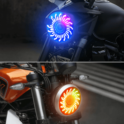 5.75'' RGB LED headlight for Harley Dyna and Sportster