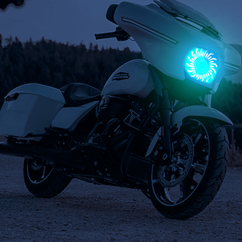 5.75'' RGB LED headlight for Harley Dyna and Sportster