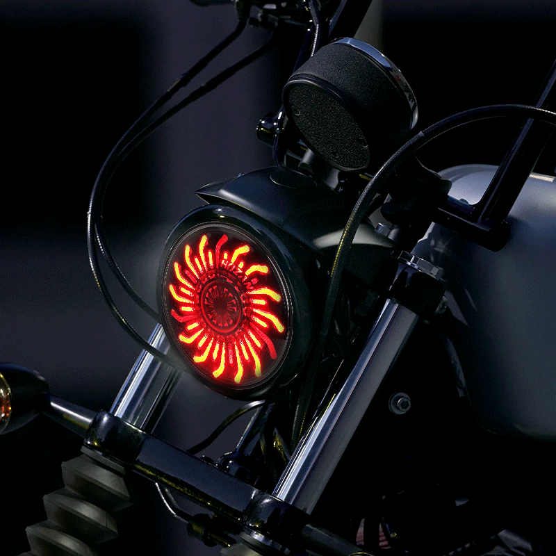 FARO FANALE ANTERIORE OMOLOGATO SUPERLIGHT LED NERO CON STAFFA PER MOTO HARLEY DAVIDSON V-ROD FARO FANALE ANTERIORE OMOLOGATO SUPERLIGHT LED NERO CON STAFFA PER MOTO HARLEY DAVIDSON V-ROD