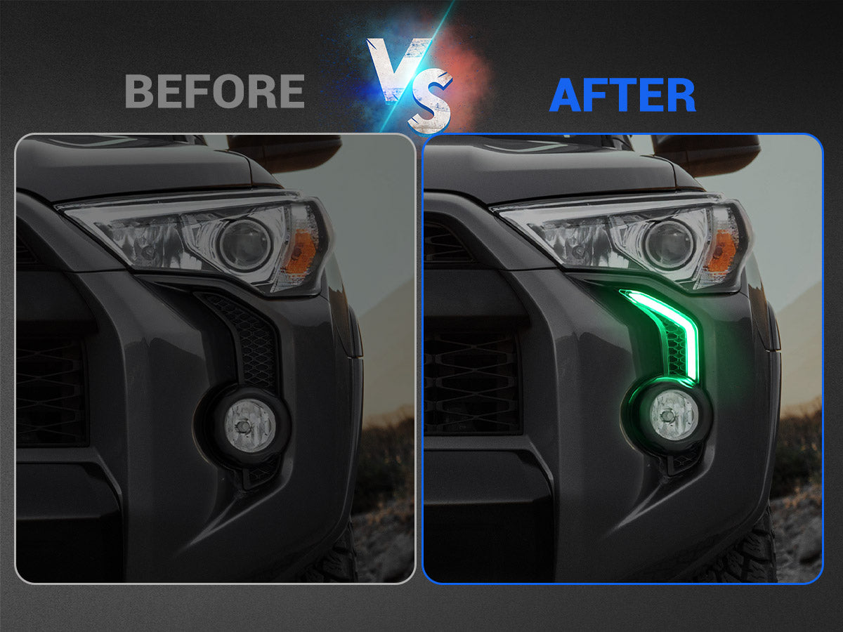 Fog Light Fang Bezel Kit for 2010-2024 Toyota 4Runner