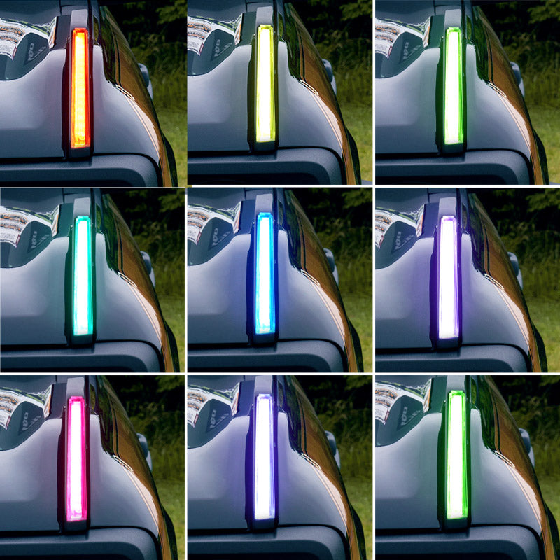 Bronco trail marker lights with multi-color