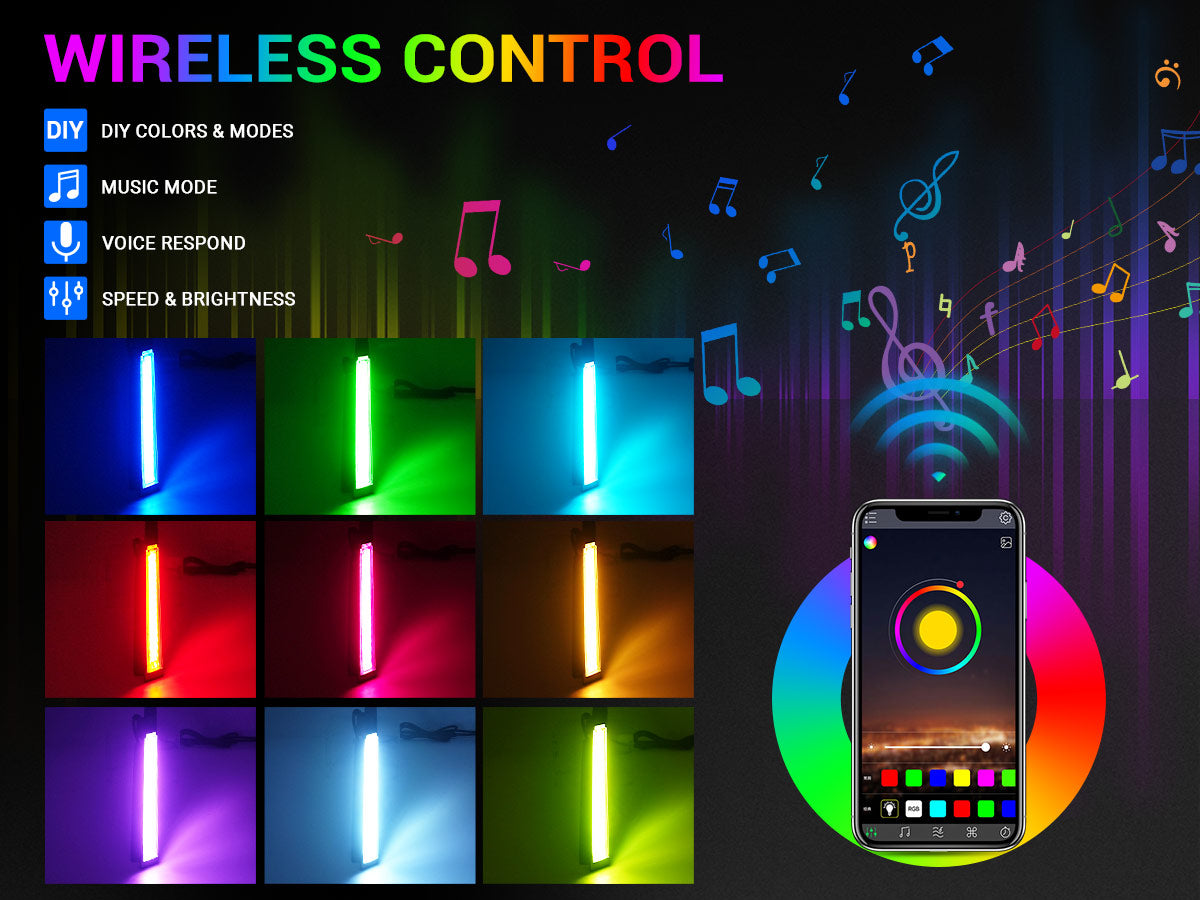 Bronco trail sight lights with milloions color and modes