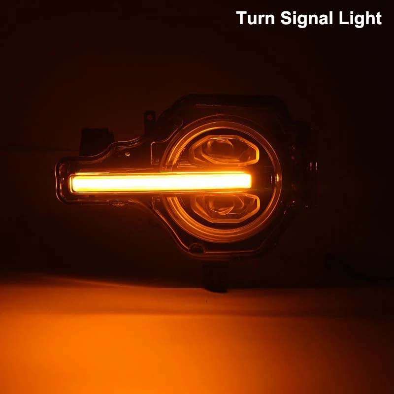 Bronco headlights turn signal function