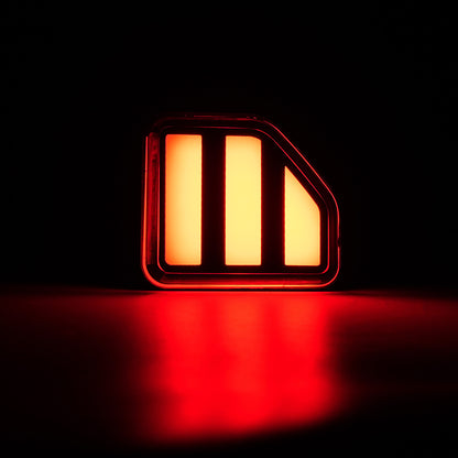 LED Rear Bumper Reflector Turn Brake Lights Jeep Wrangler JL 2018-2024