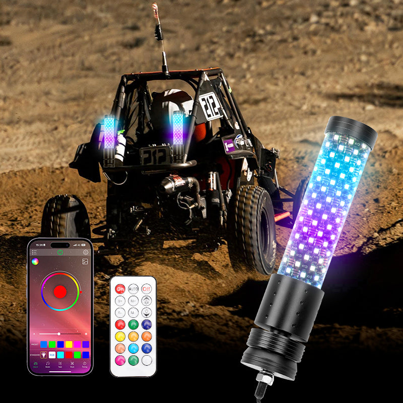 atv led light whips