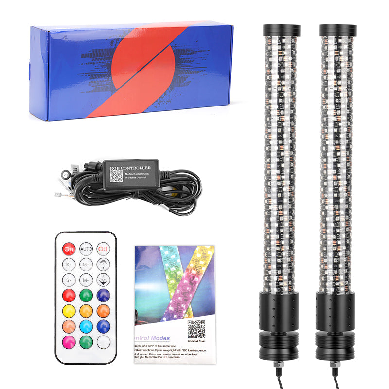 A whole set of whip lights