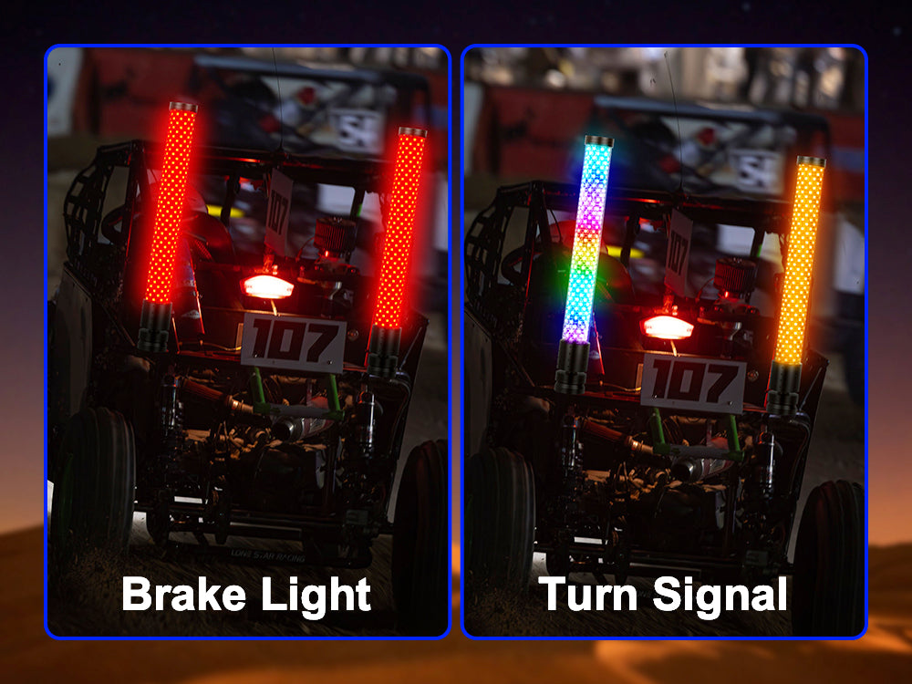 Brake & Turn Signal for utv light whip