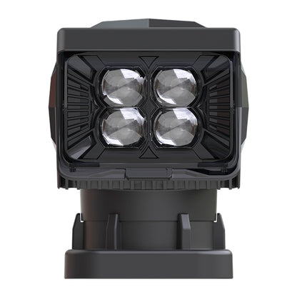 Front view of LED remote search spotlight