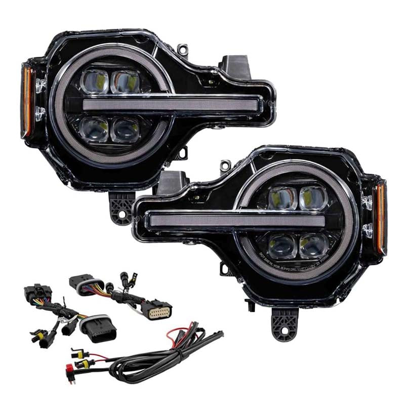 Full LED Projector Headlights for Ford Bronco 2021-2025 | DOT & SAE Approved