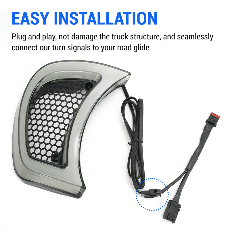 Road Glide turn signals installation
