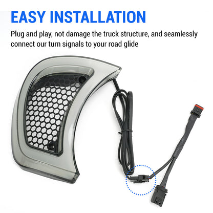 Road Glide turn signals installation