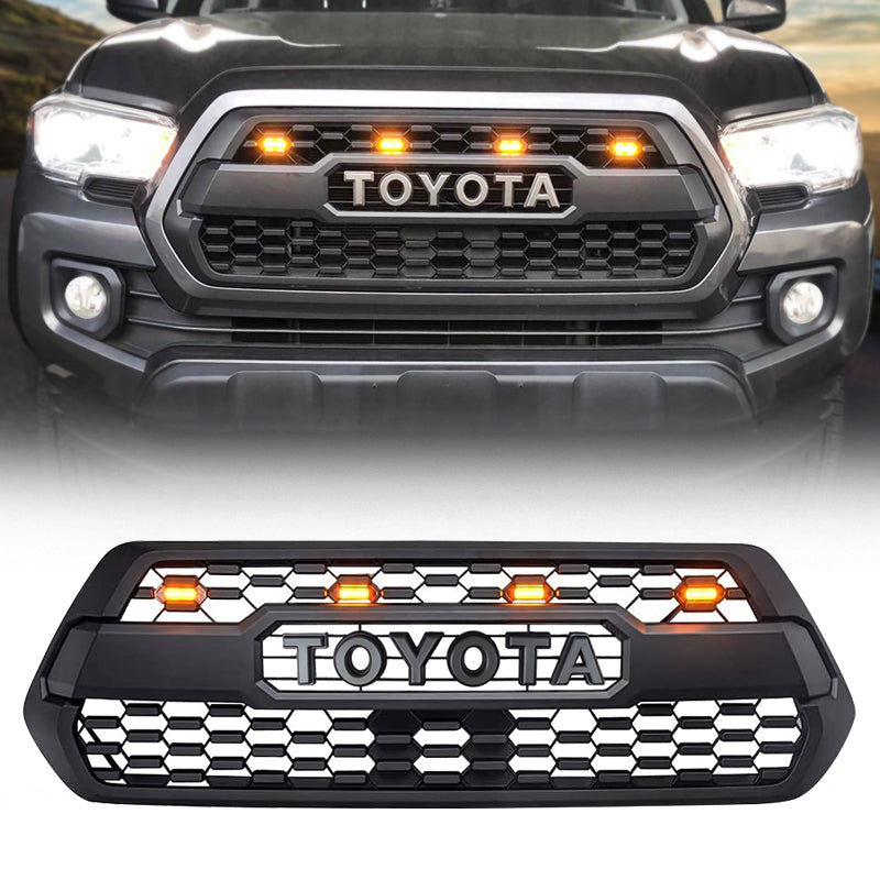 grille with grey letter lamp led lights
