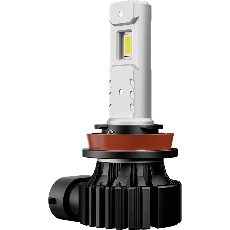 Side profile of 2012-Later Toyota Tacoma H8 H11 H16 LED Fog Light Bulb with efficient thermal management and plug-and-play design.