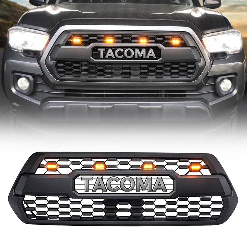 2018 toyota tacoma grille with led lights 