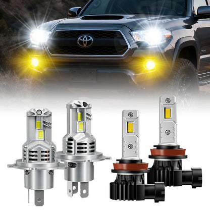 For 2012-2015 Toyota Tacoma H4 LED Headlight Bulbs & H11 Fog Light Bulbs Combo Package