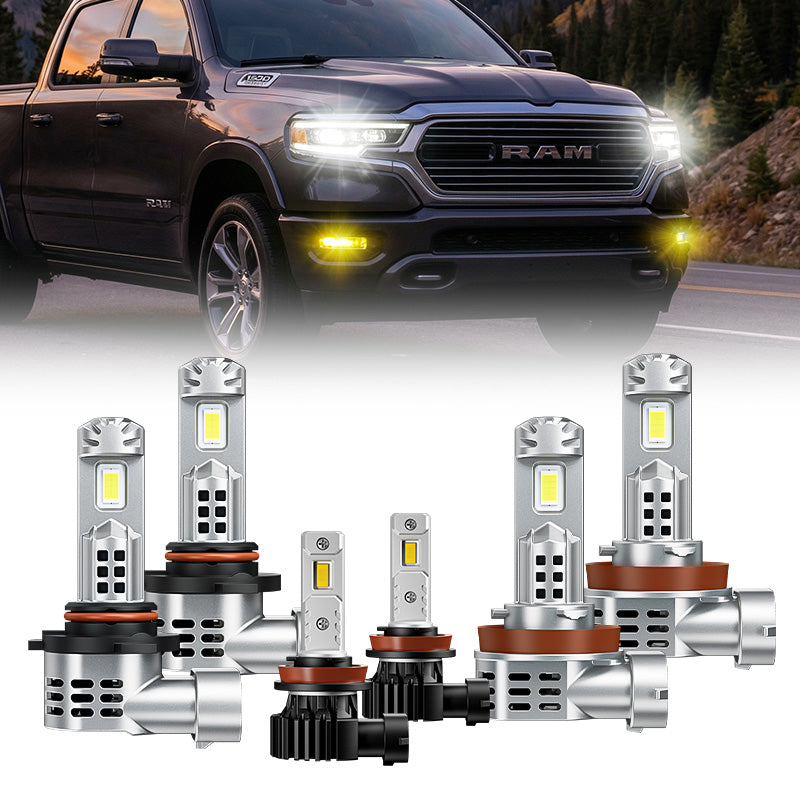 Bombillas de faros delanteros LED 9005 H11 y bombillas de luces antiniebla LED para Toyota 4Runner 2010 y posteriores