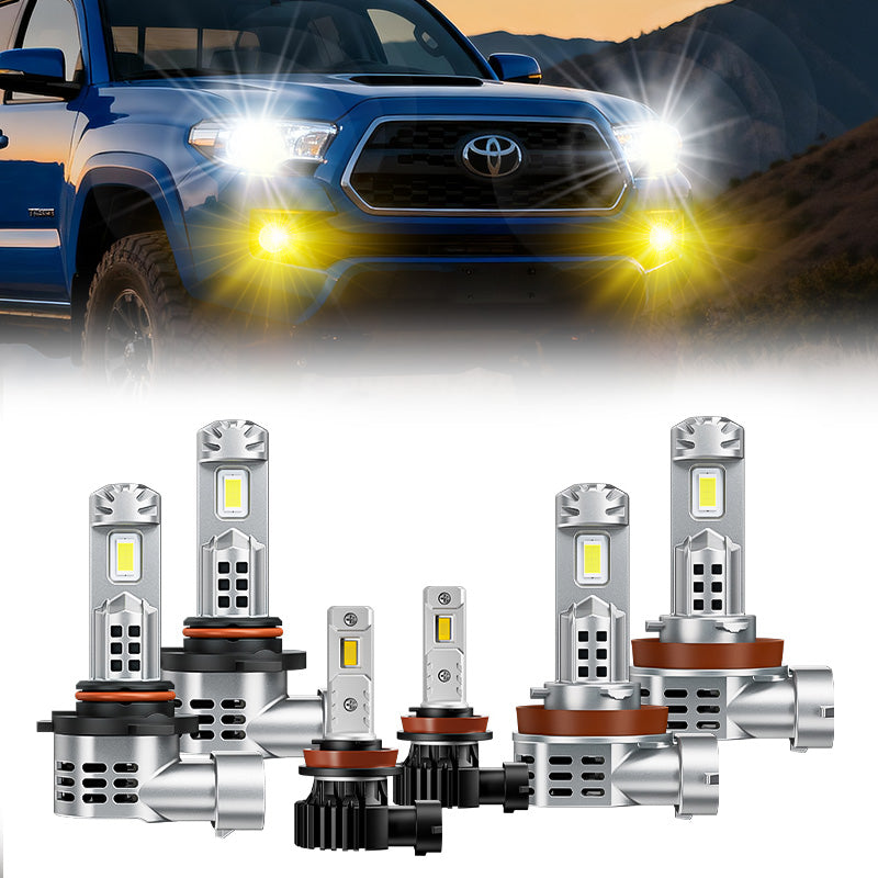 9005 H11 LED Headlight Bulbs & LED Fog Light Bulbs for 2010-2020 Toyota 4Runner