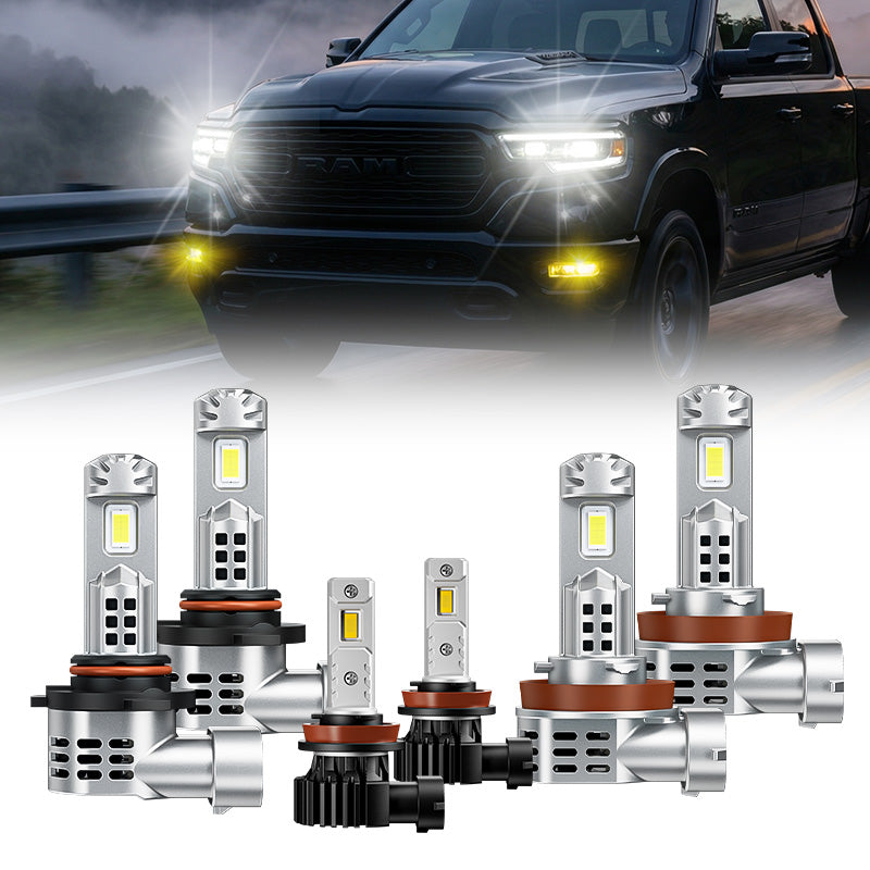 Bombillas de faros delanteros LED 9005 H11 y bombillas de luces antiniebla LED para Toyota 4Runner 2010 y posteriores