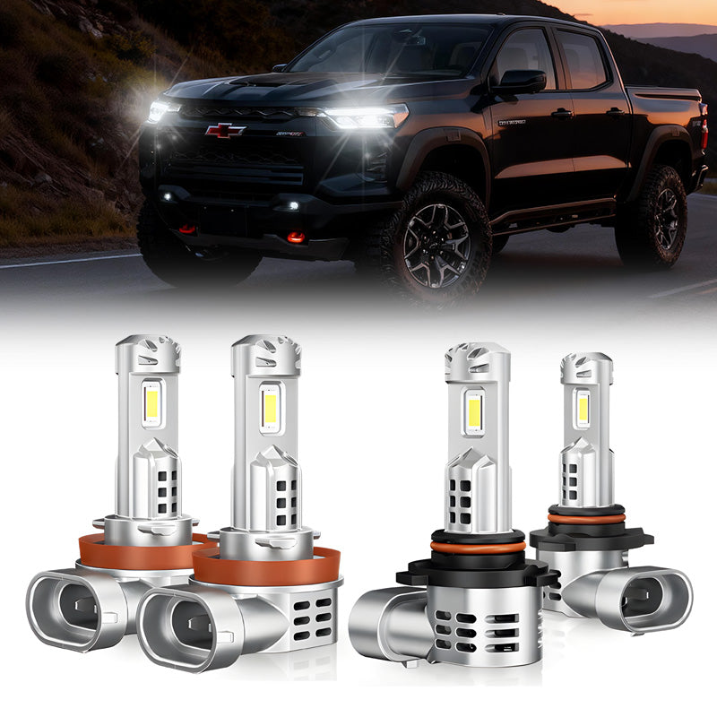 Fit For 2023-2025 Chevrolet Colorado H11 9005 LED Headlight Bulbs Cool White