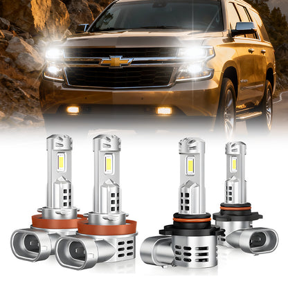 Fit For 2015-2020 Chevrolet Tahoe H11 9005 LED Headlight Bulbs Cool White