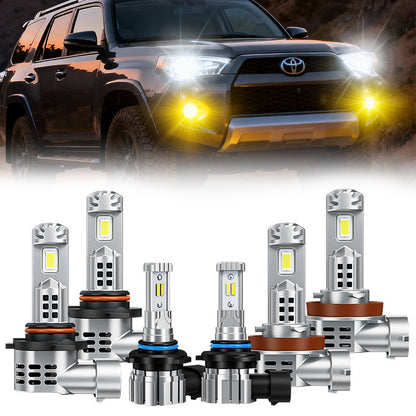 9005 LED Headlight Bulbs & Fog Light Bulbs Combor Package for 2006-2009 Toyota 4Runner