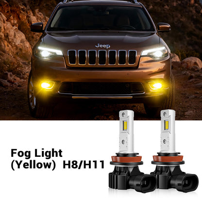 Fit For 2014-2016 Jeep Cherokee 9012 LED Headlight Bulbs & Fog Light Bulbs| SP Air Series