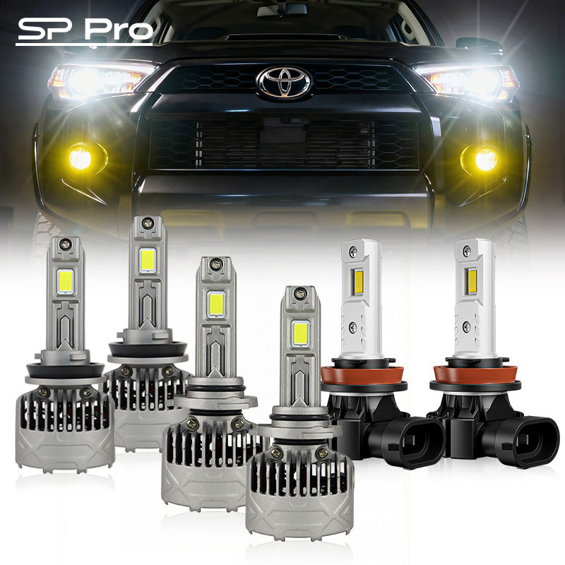 130W 13000LM 9005 H8 LED Headlight Fog Light Bulbs For 2010-2020 Toyota 4Runner | SP Pro Series