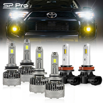 130W 13000LM 9005 H8 LED Headlight Fog Light Bulbs For 2010-2020 Toyota 4Runner | SP Pro Series
