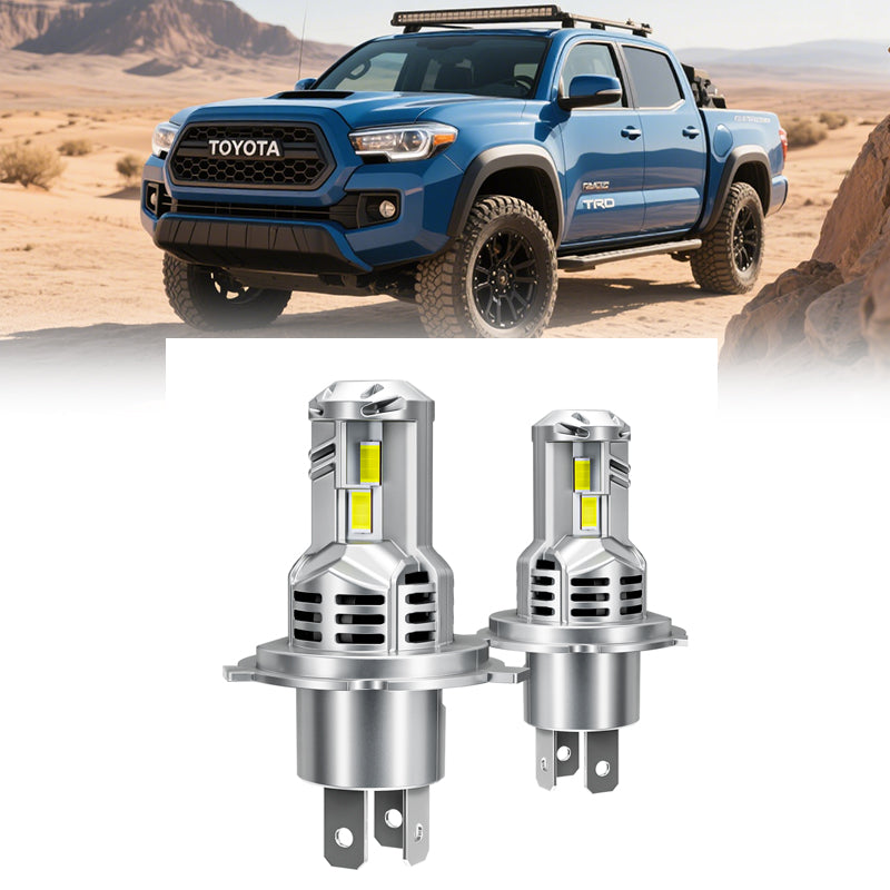 H4 9003 LED Projector Headlight Bulbs with Hi/Lo Beam for 1997-2015 Toyota Tacoma