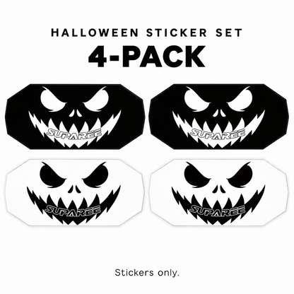 SUPAREE Halloween Stickers for HELM 7 Light Covers – 4-Pack
