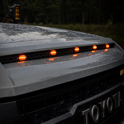 2018 Toyota Tundra Scoop Grille Mesh Insert with Amber LED Lights 