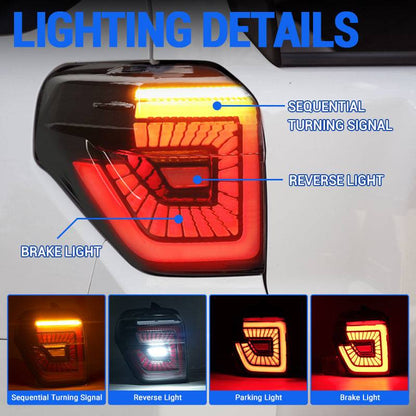 Full LED Tail Lights Assembly for 2014-2024 Toyota 4runner