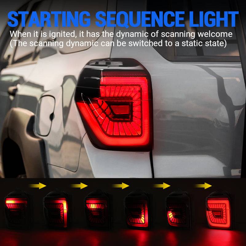 Full LED Tail Lights Assembly for 2014-2024 Toyota 4runner