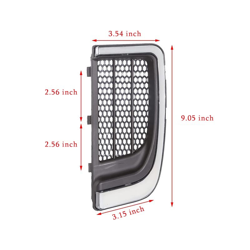 Combo de luces de parrillas inferiores de carenado y señal de giro LED de doble contacto 1157 de 2" 