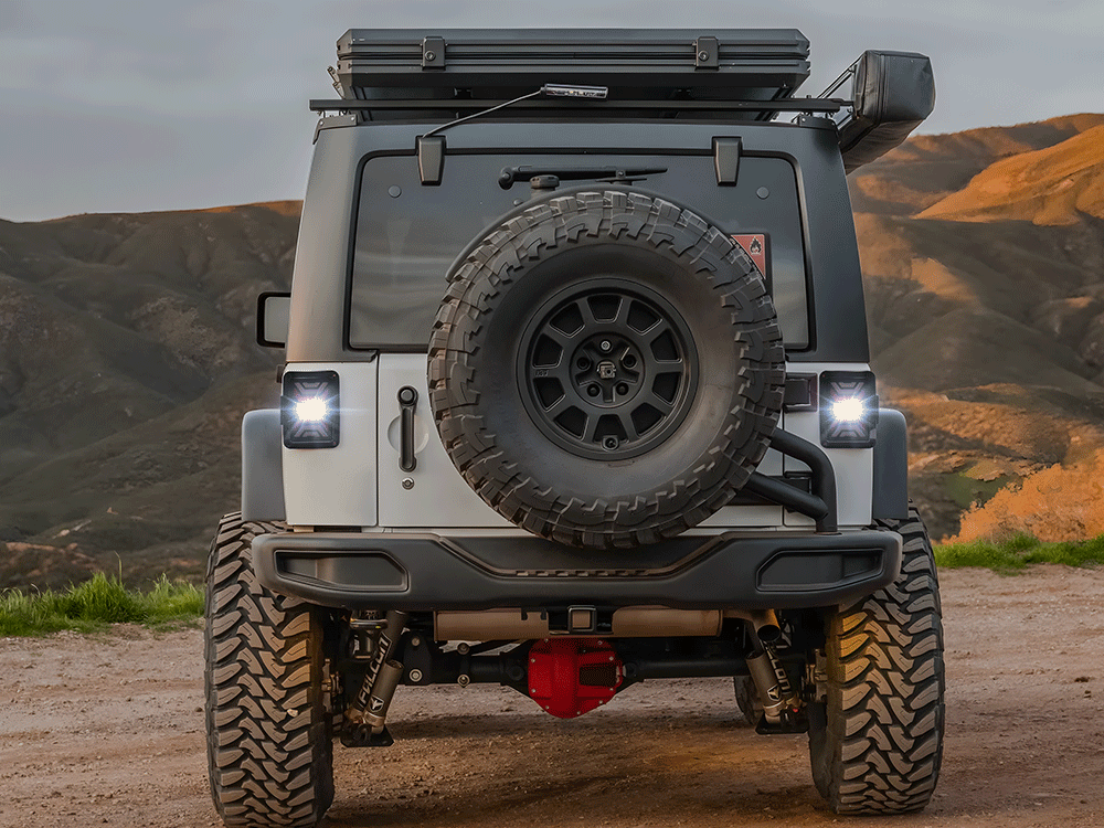Smoked LED Tail Lights for Jeep Wrangler JK with High Visibility and Waterproof Design