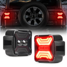 Smoked LED Tail Lights for Jeep Wrangler JL JLU with High Visibility and Waterproof Design