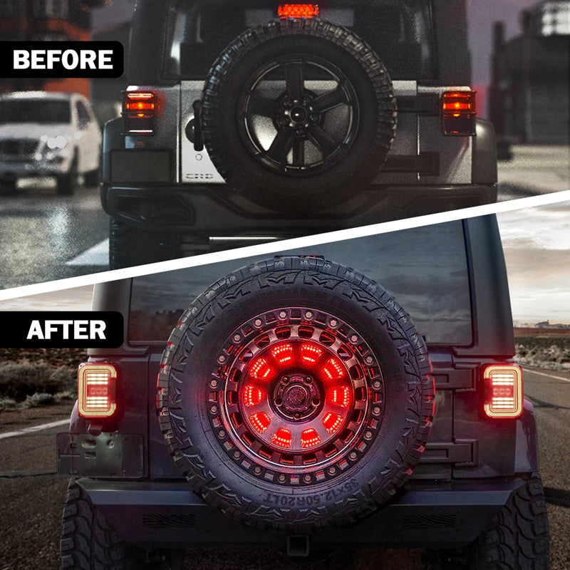 Spare tire lights for jeep wrangler