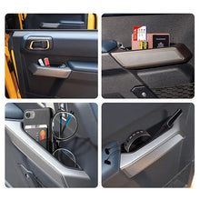 Caja de almacenamiento interior de manija de puerta delantera para Ford Bronco 2021 y posteriores