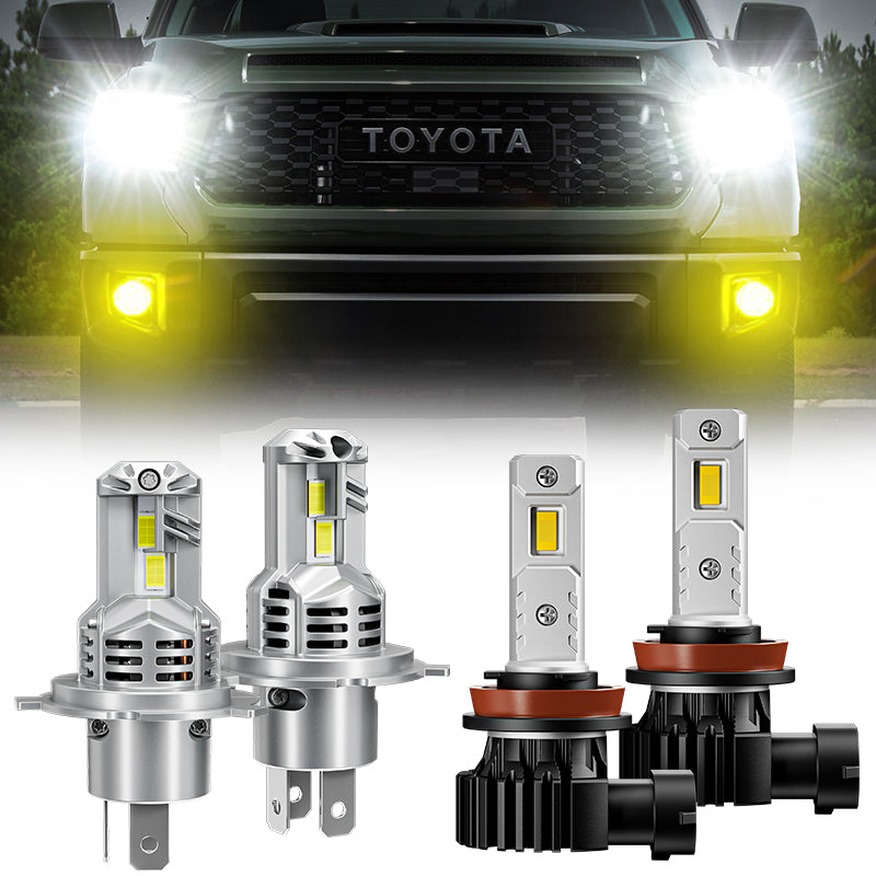 2015 Toyota Tundra led headlight bulbs with fog light bulbs
