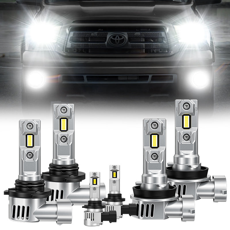Toyota Tundra led headlight bulbs and fog light bulbs