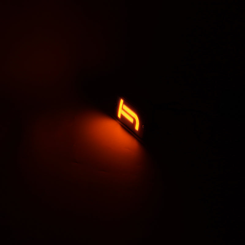 Luces LED de señal de giro de forma icónica y luces de marcador laterales de guardabarros para Jeep Wrangler TJ 1997-2006