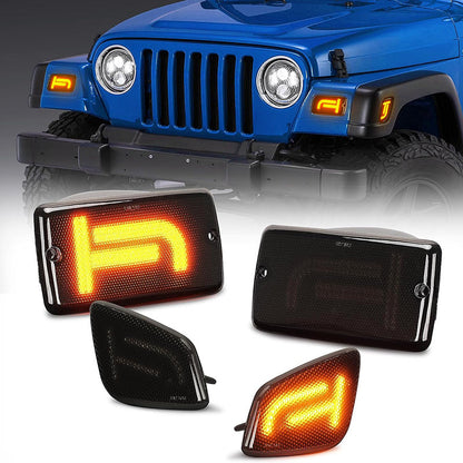 Jeep Wrangler TJ LED Front Fender Side Marker Lights
