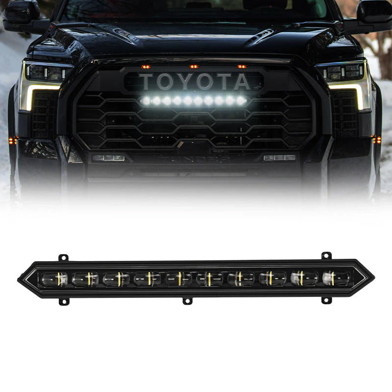 2022-2025 Toyota Tundra TRD Pro grille with white LED light bar