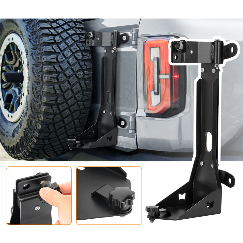 Tailgate High Lift Jack Mount Kit with Flag Pole Holder for 2021-Later Bronco
