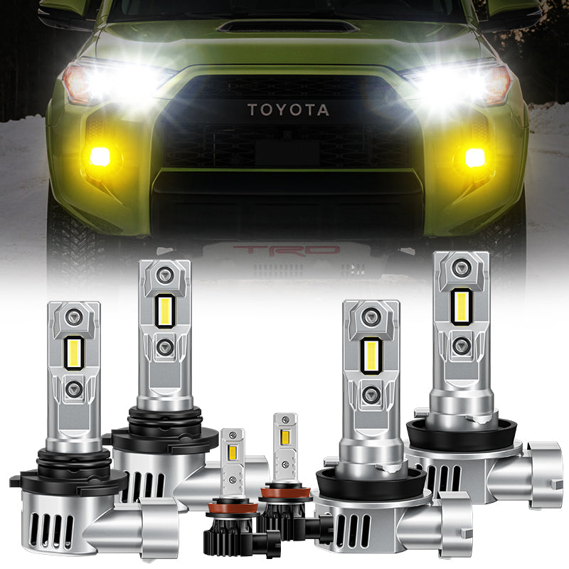 Suparee 9005 H11 LED Headlight Bulbs & LED Fog Light Bulbs for 2010-Later Toyota 4Runner