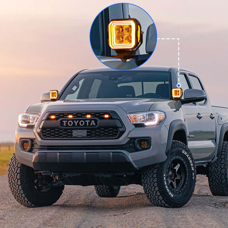 Toyota Tacoma A Pillar Ditch LED Pod Lights Toyota Tacoma A Pillar Ditch LED Pod Lights