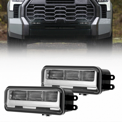 Toyota tundra bumper fog lights with turn signal