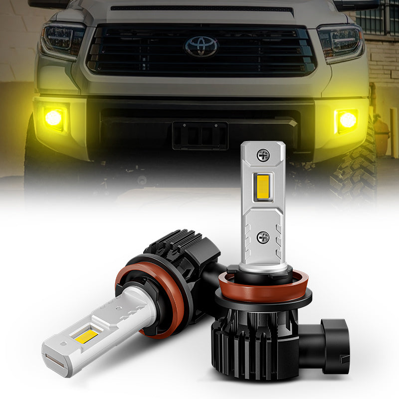 2020 Toyota Tundra LED Fog Light Bulbs with amber turn signal lights